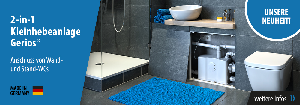 Kleinhebeanlage Gerios in Vorwandmontage