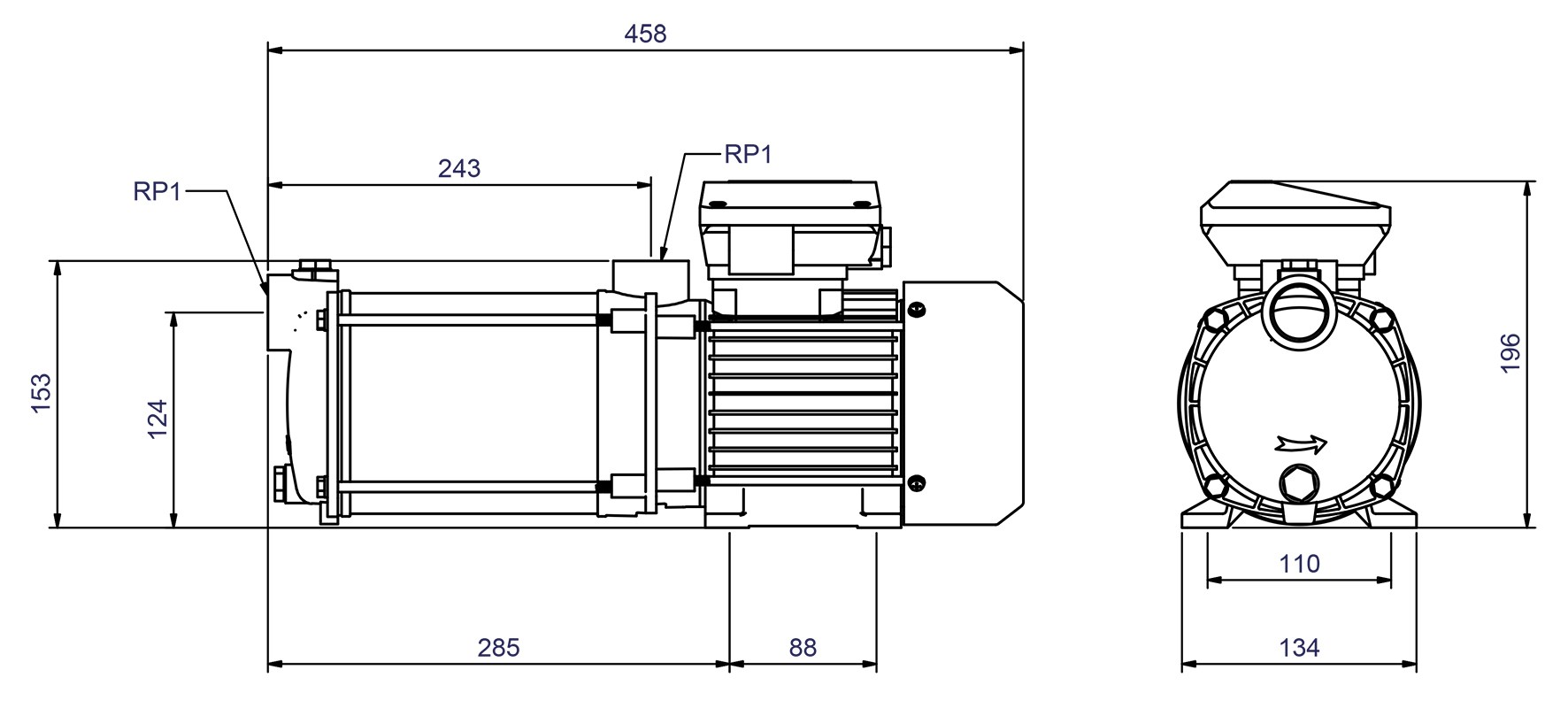 Abmessungen - CPS 15-6 MB 230V