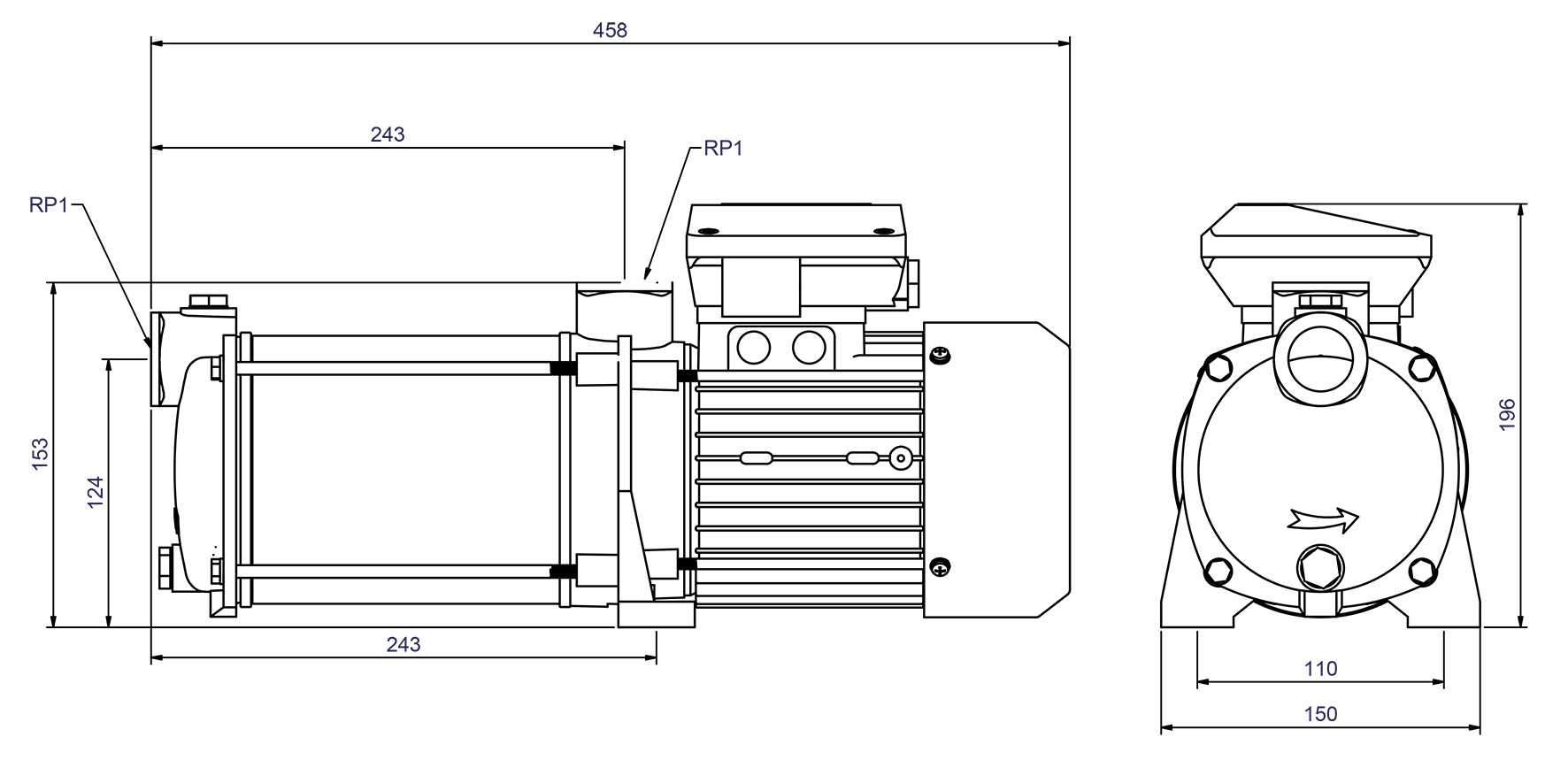 Dimensions - CPS 15-6 GG 400V