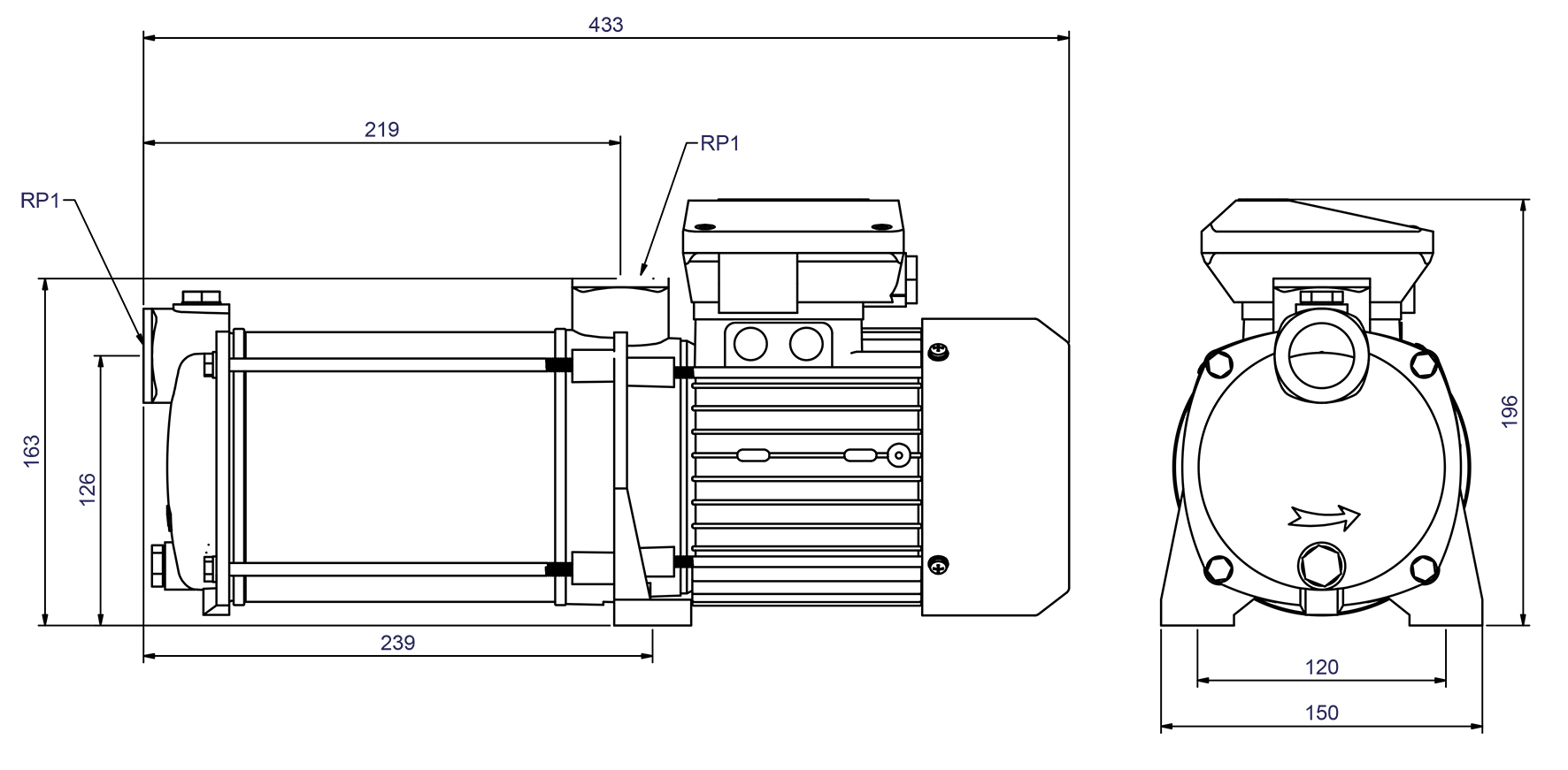 Abmessungen - CPS 20-5 GG 400V