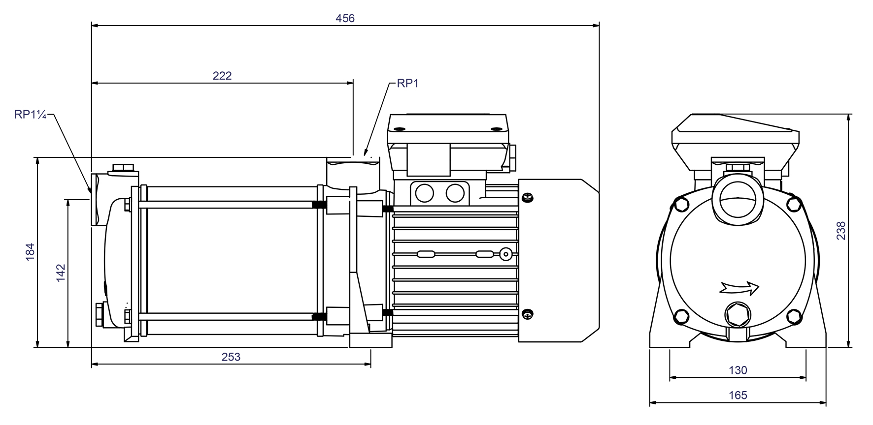 Abmessungen - CPS 25-5 GG 400V