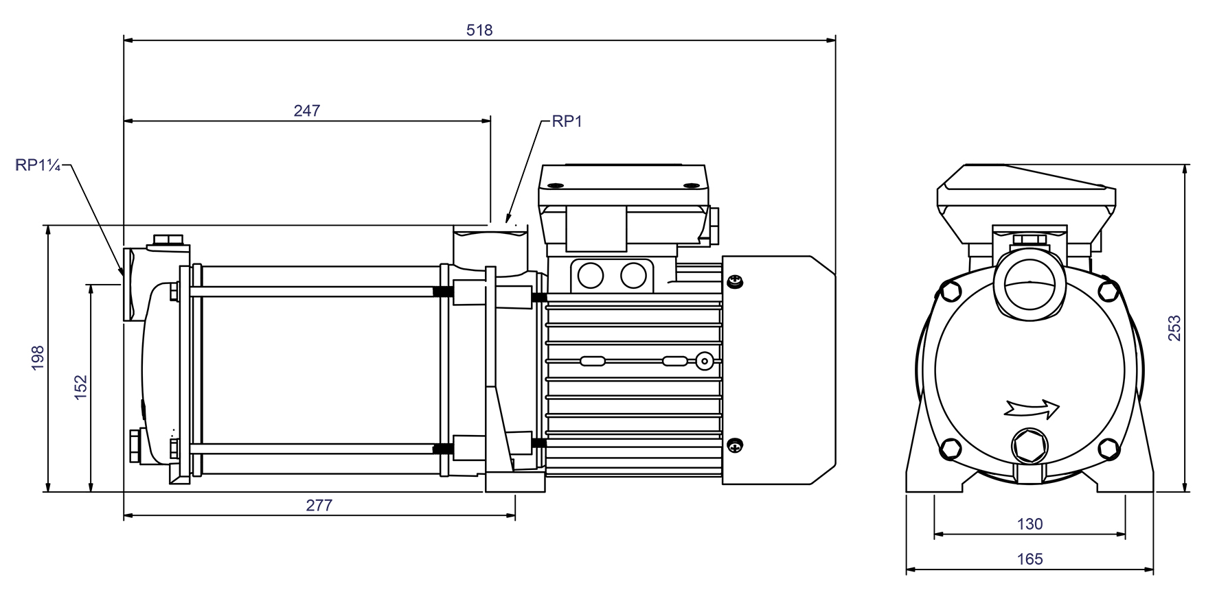 Dimensions - CPS 25-6 GG 400V