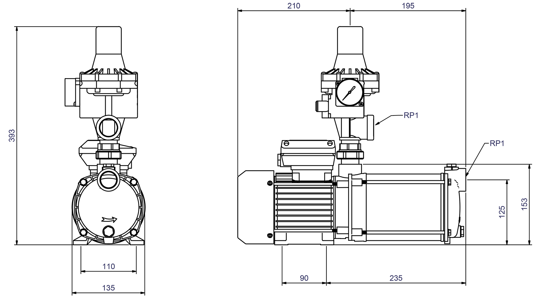 Abmessungen - CPS 15-4MB/Kit 02 pro