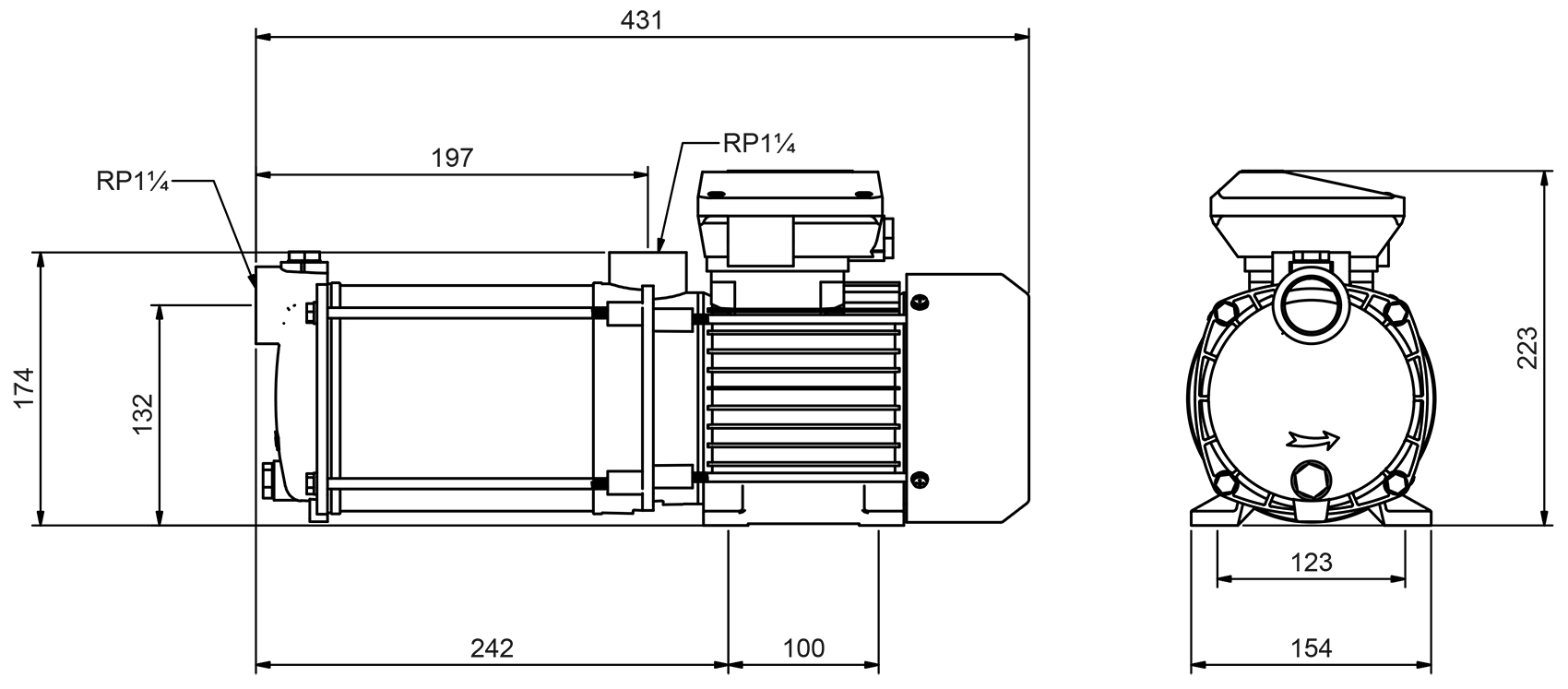 Dimensions - CPS 35-4 B 400V