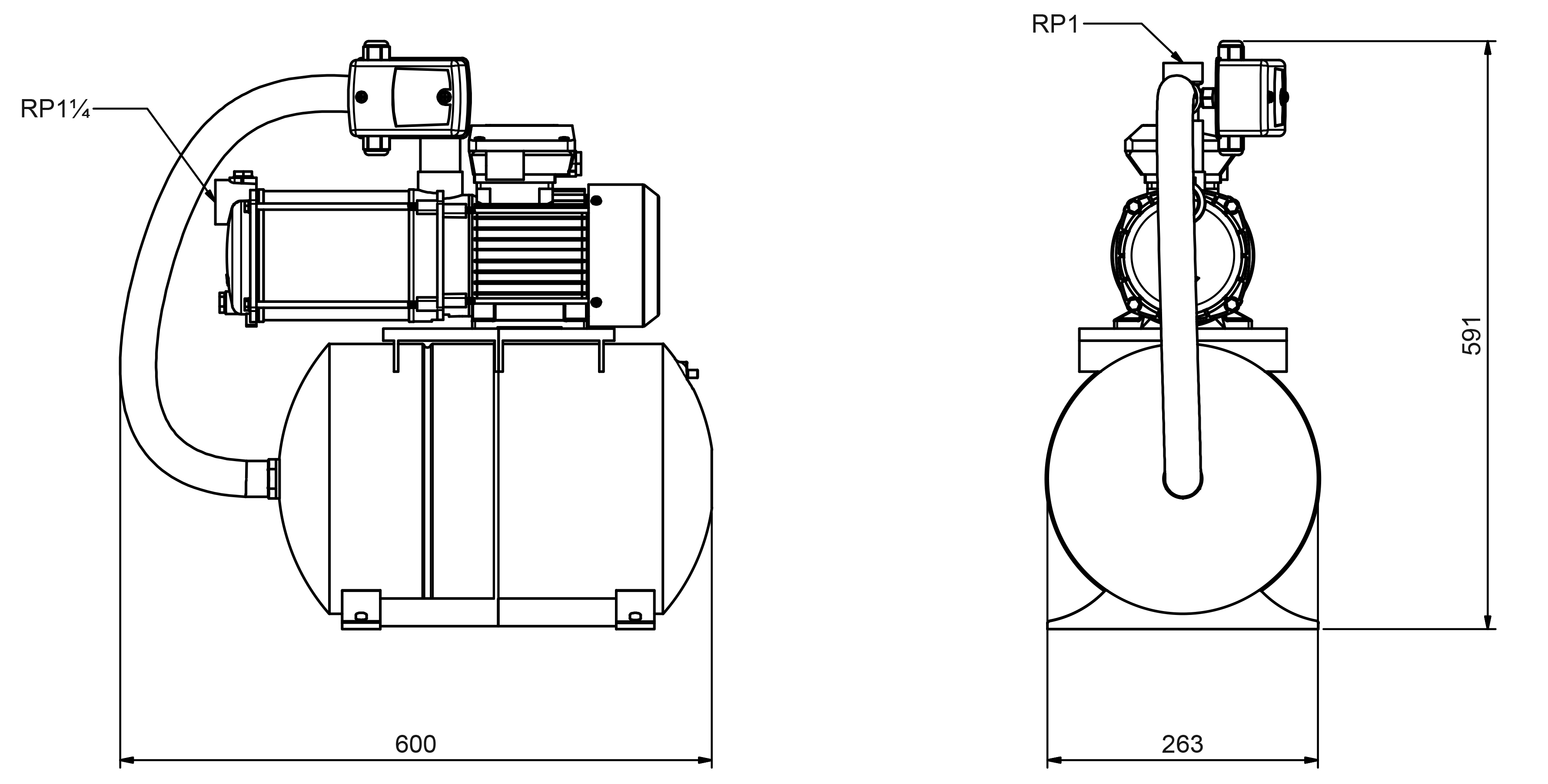 Dimensions - HWW CPS 25-4 B / ZPC01B