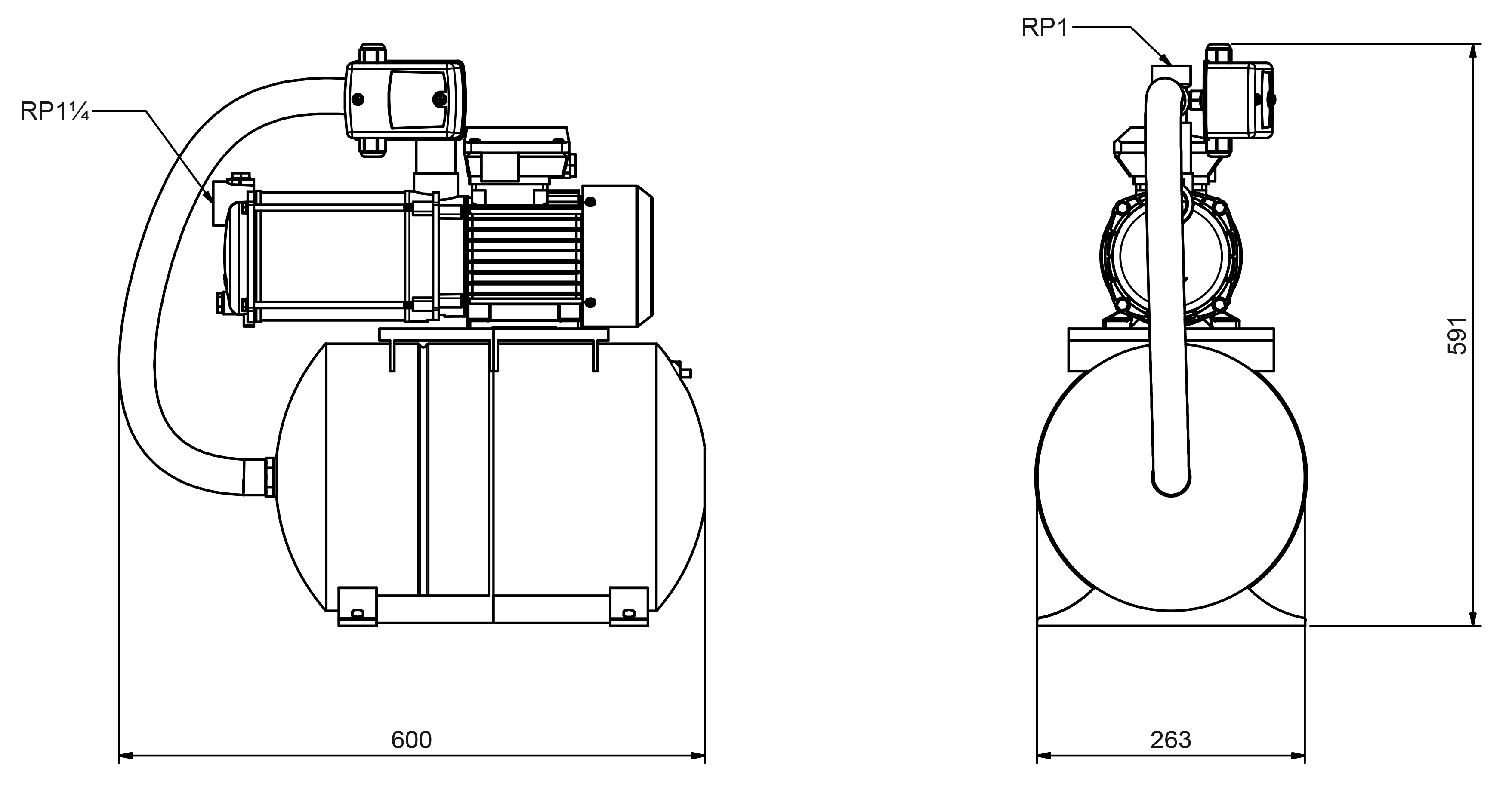 Dimensions - HWW CPS 25-5 B / ZPC01B