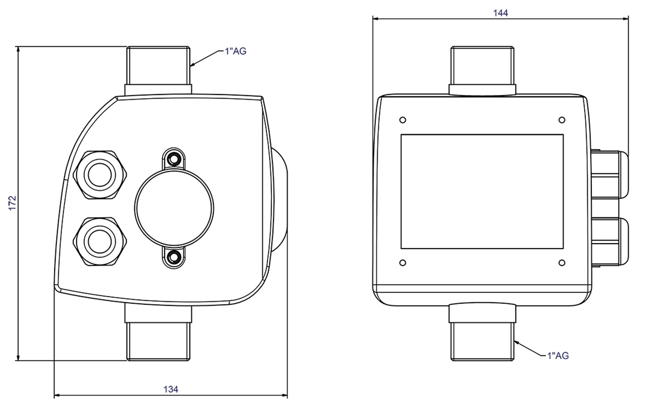 Abmessungen - ZP Control AdPro