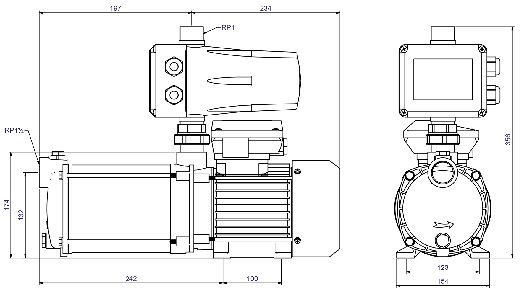 Dimensions - CPS 25-4 B / ZPC05B