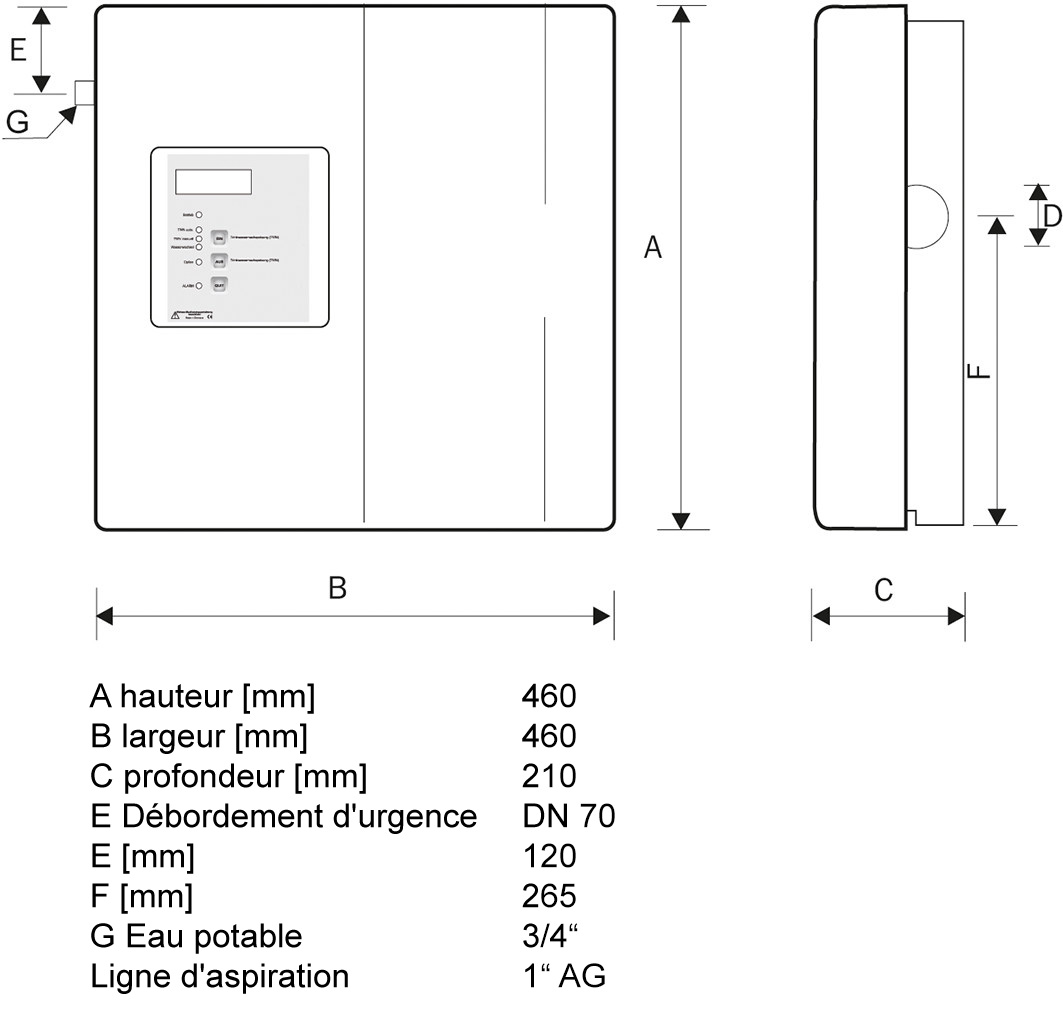 Dimensions - Tacomat 2 Basic 15