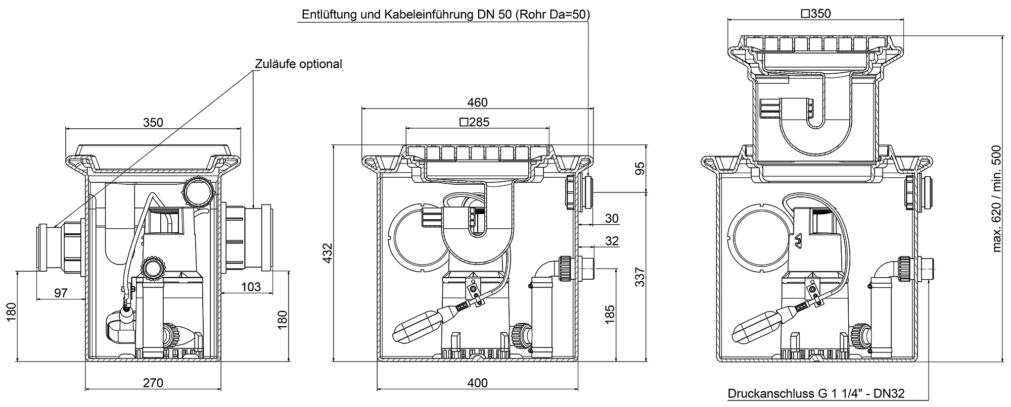 Abmessungen - S-UFB 200/30