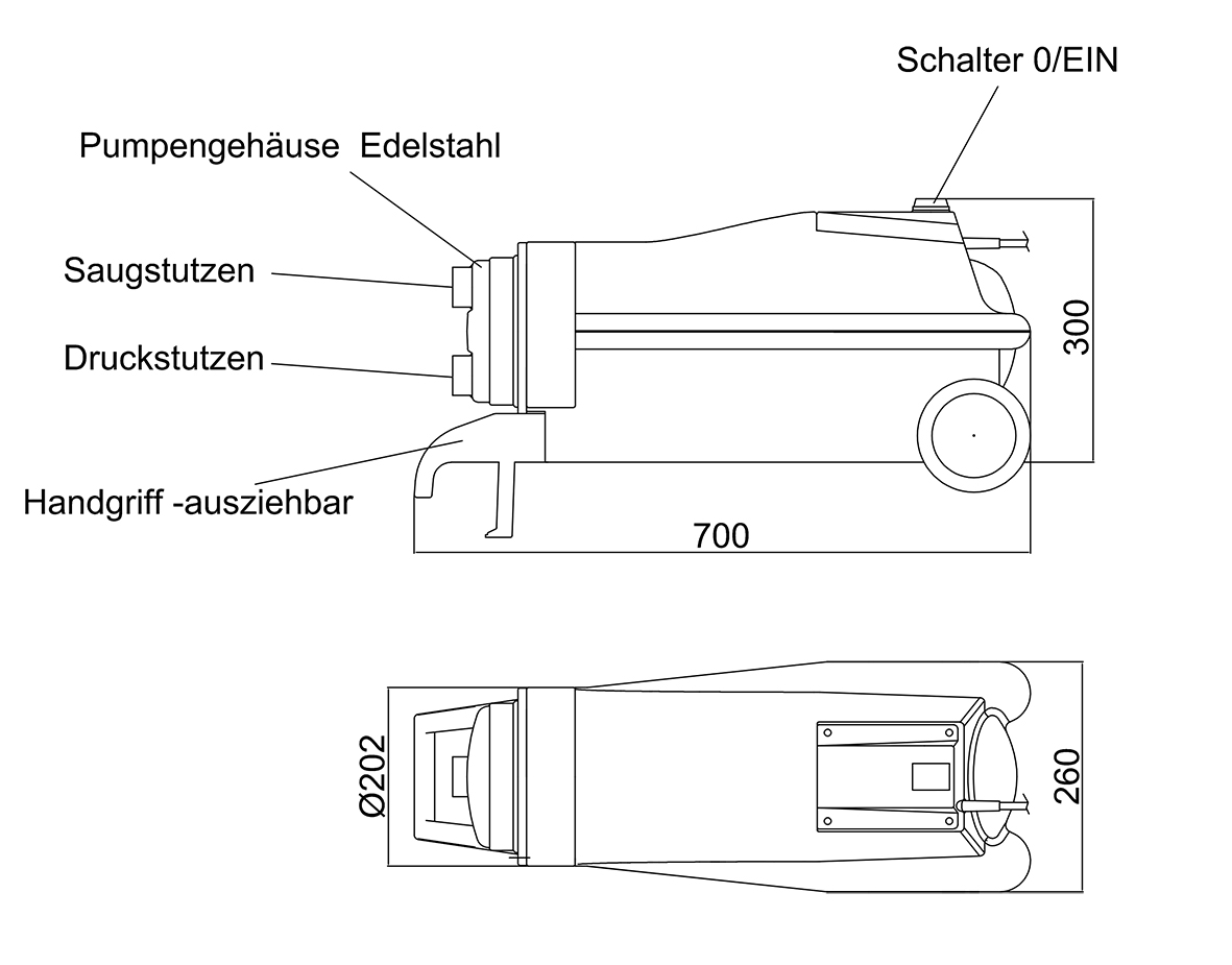 Abmessungen - USS 3000