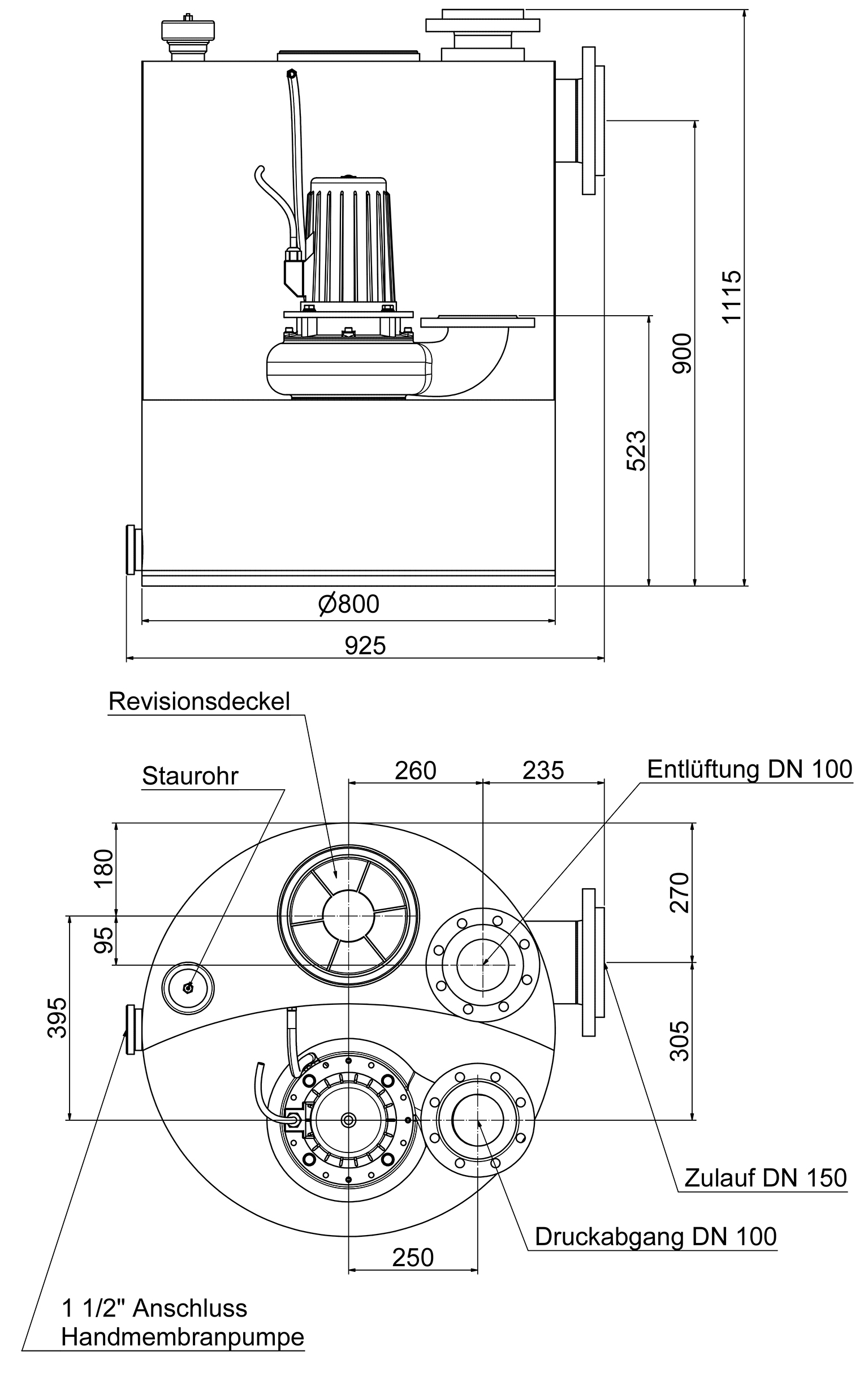 Abmessungen - W 80