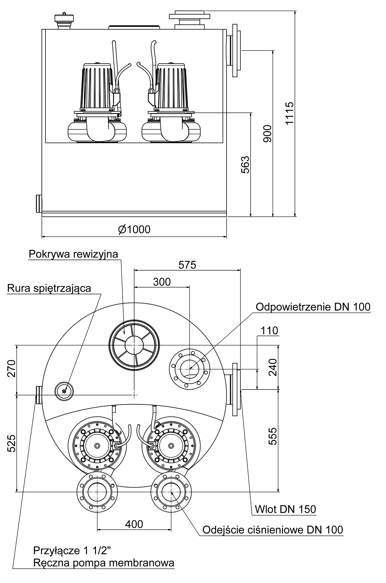 opakowanie - W 80 dwupompowy