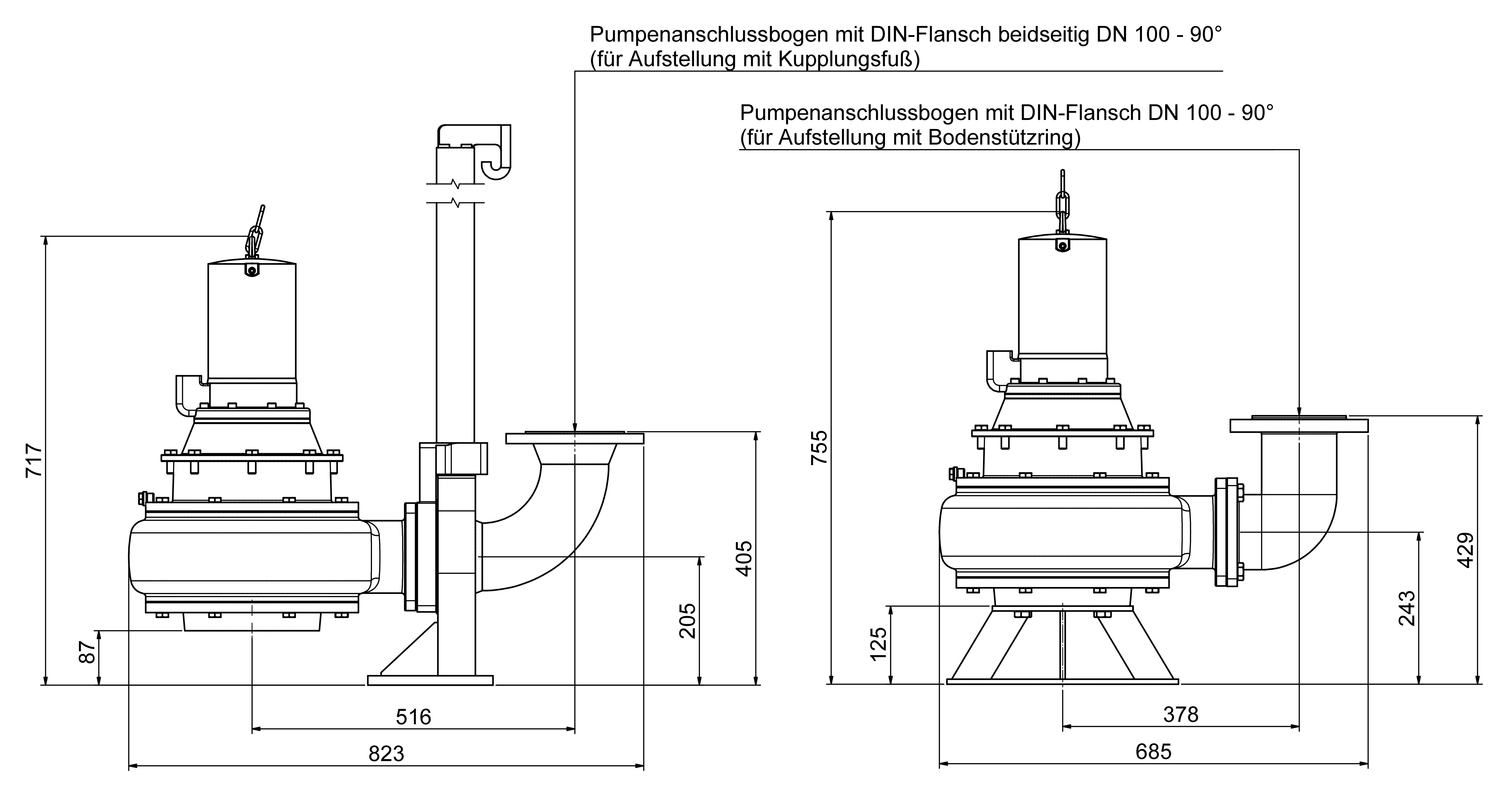 Abmessungen - ZF 104 Ex