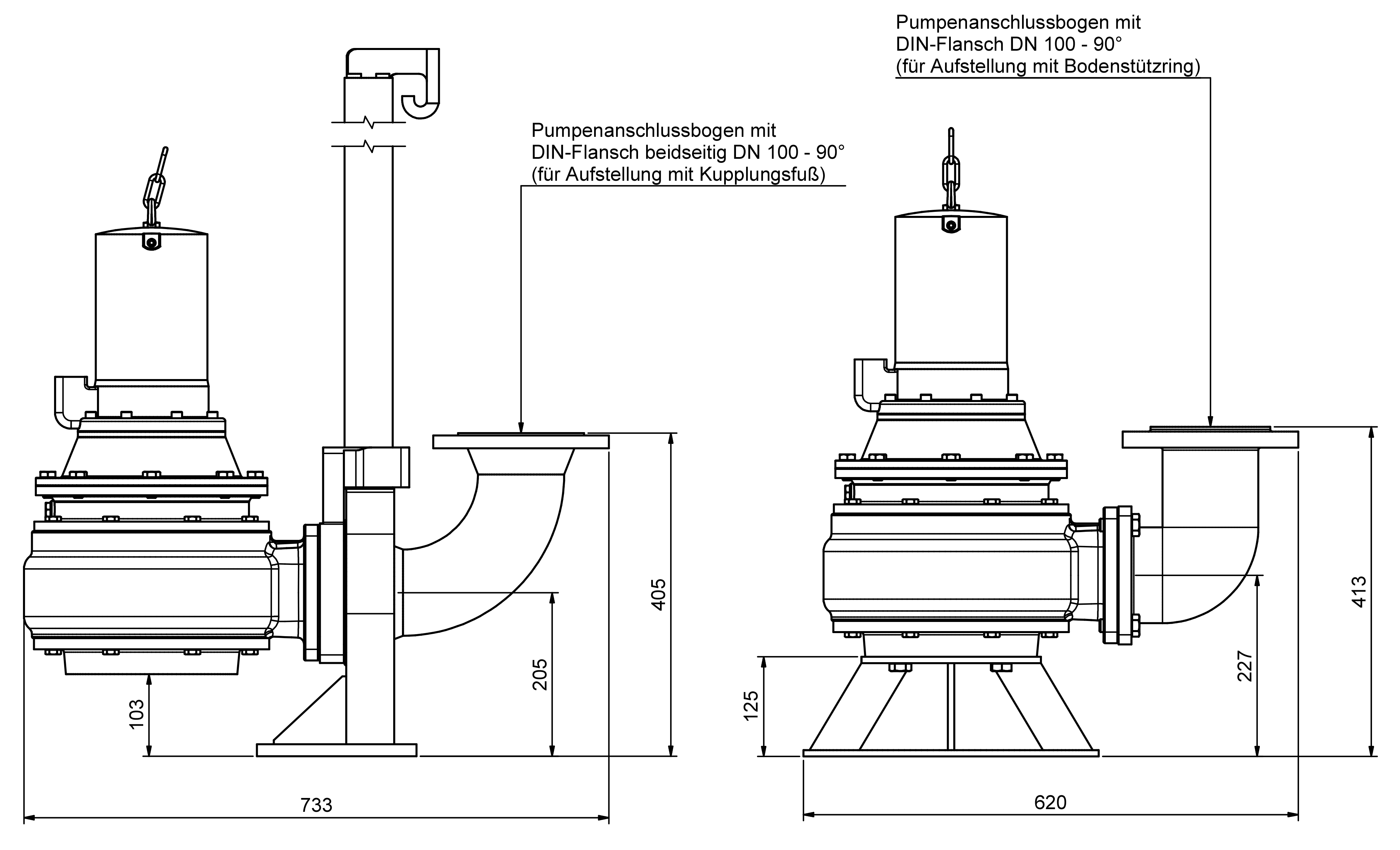 Abmessungen - ZF 80.2 Ex