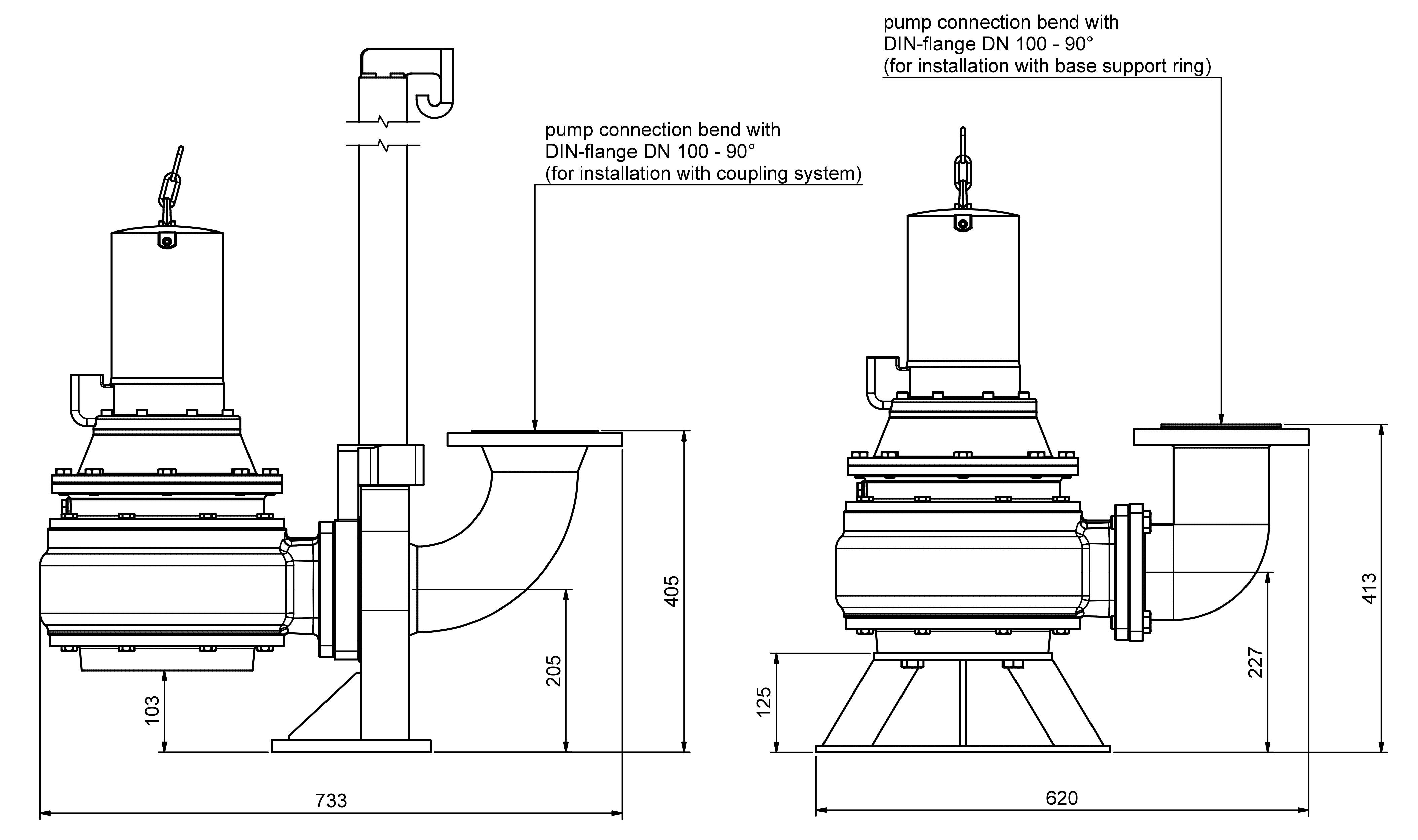 Dimensions - ZF 80.1 Ex
