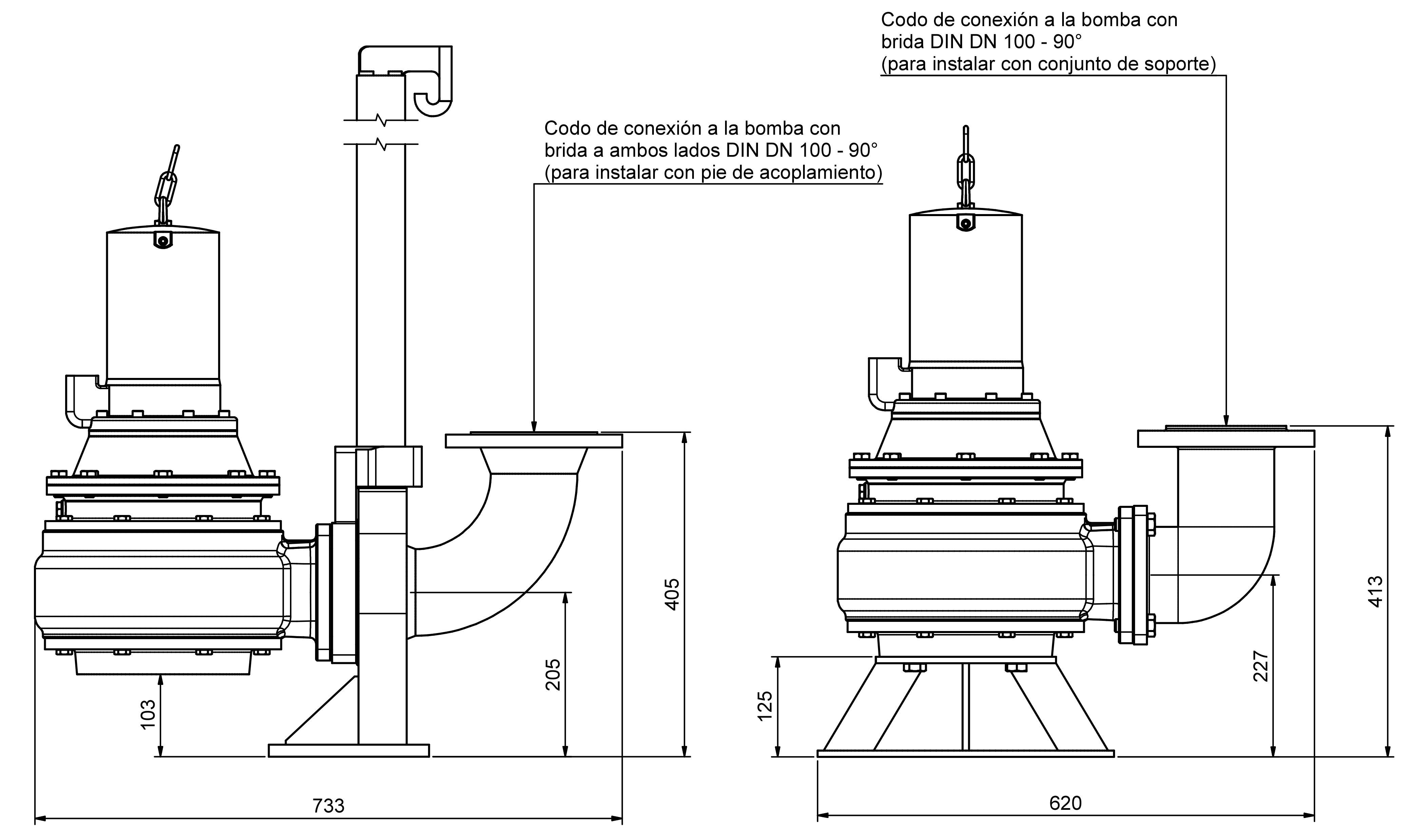 Dimensions - ZF 80.1 Ex