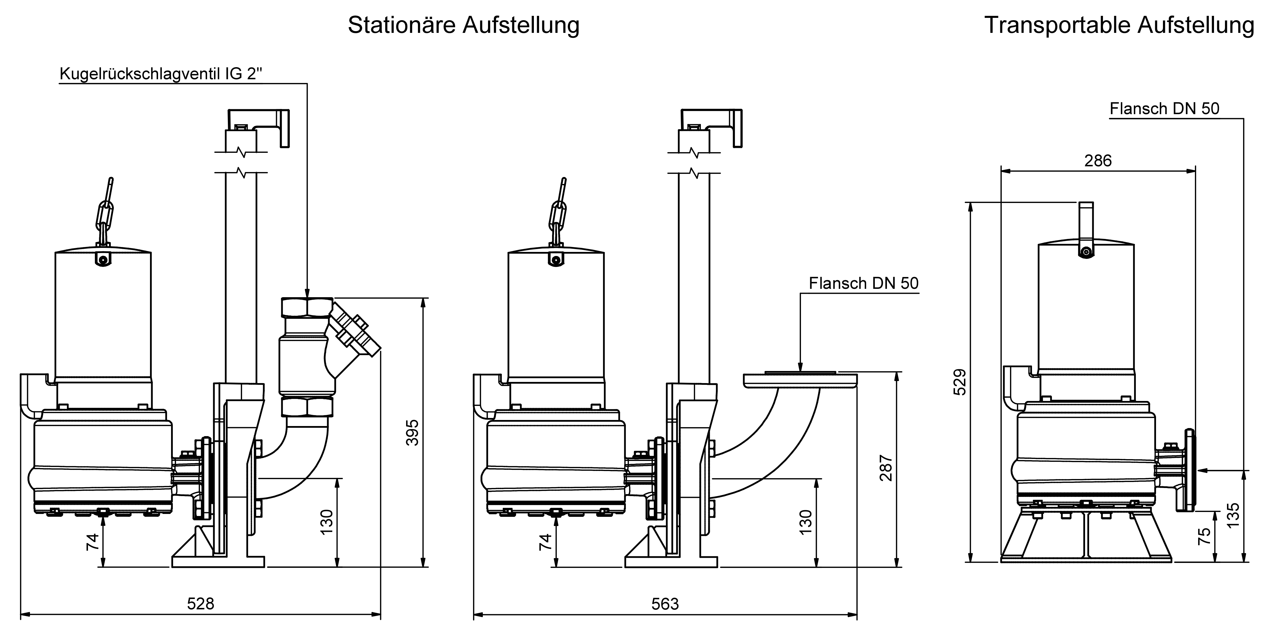 Abmessungen - ZFS 71.1 D Ex