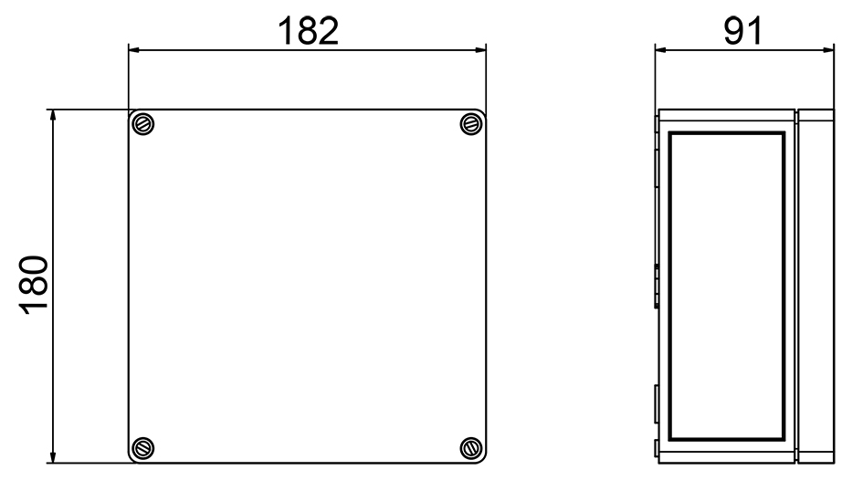 Dimensions - ZPS1-LCD-SD 400 V pneumatic